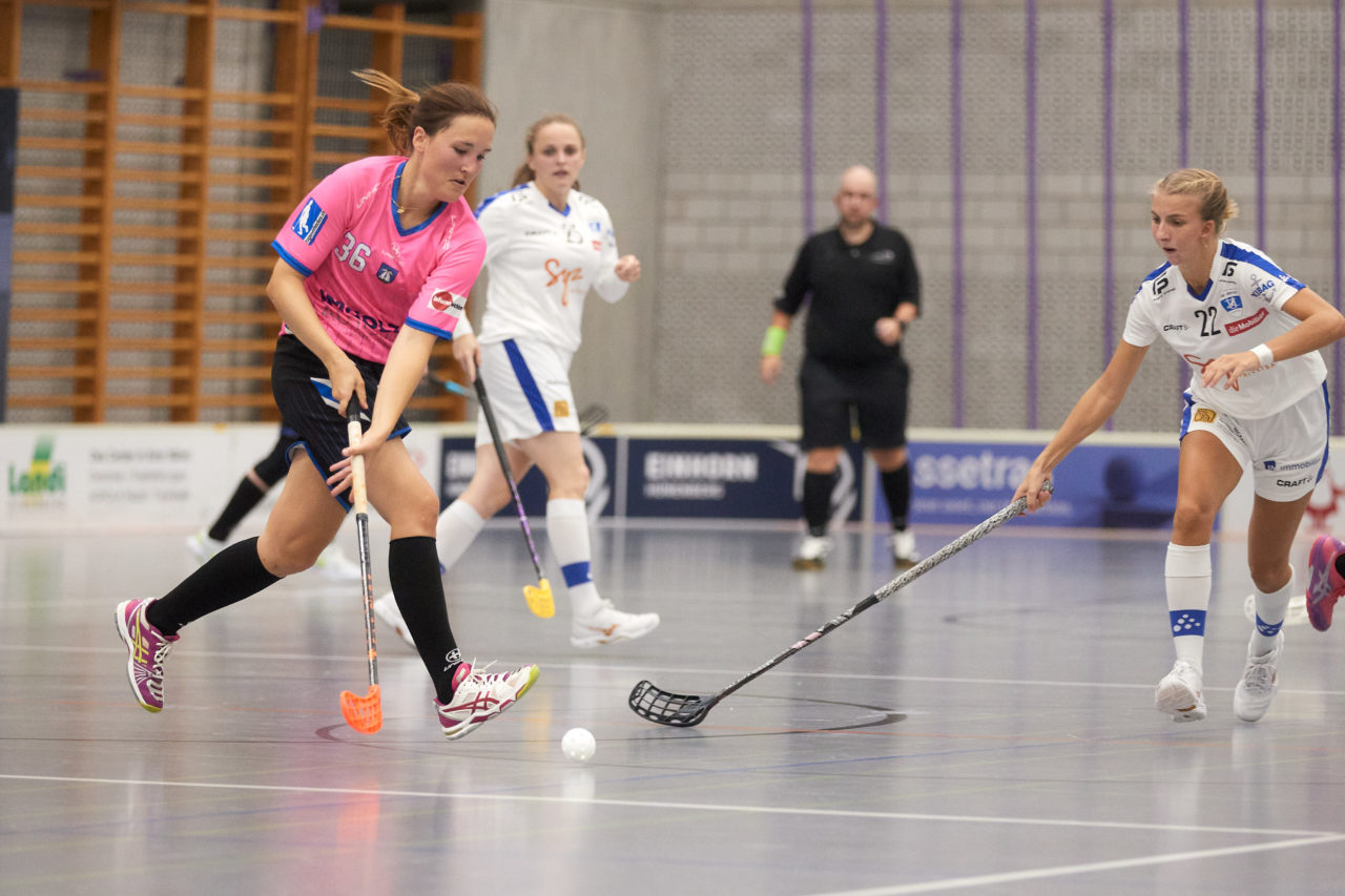 Mobiliar Unihockey Cup Damen 1/16 Final Einhorn Hünenberg - Zug United am  10. September 2021 in der Turnhalle Ehret in Hünenberg 
Bild: Michael Peter