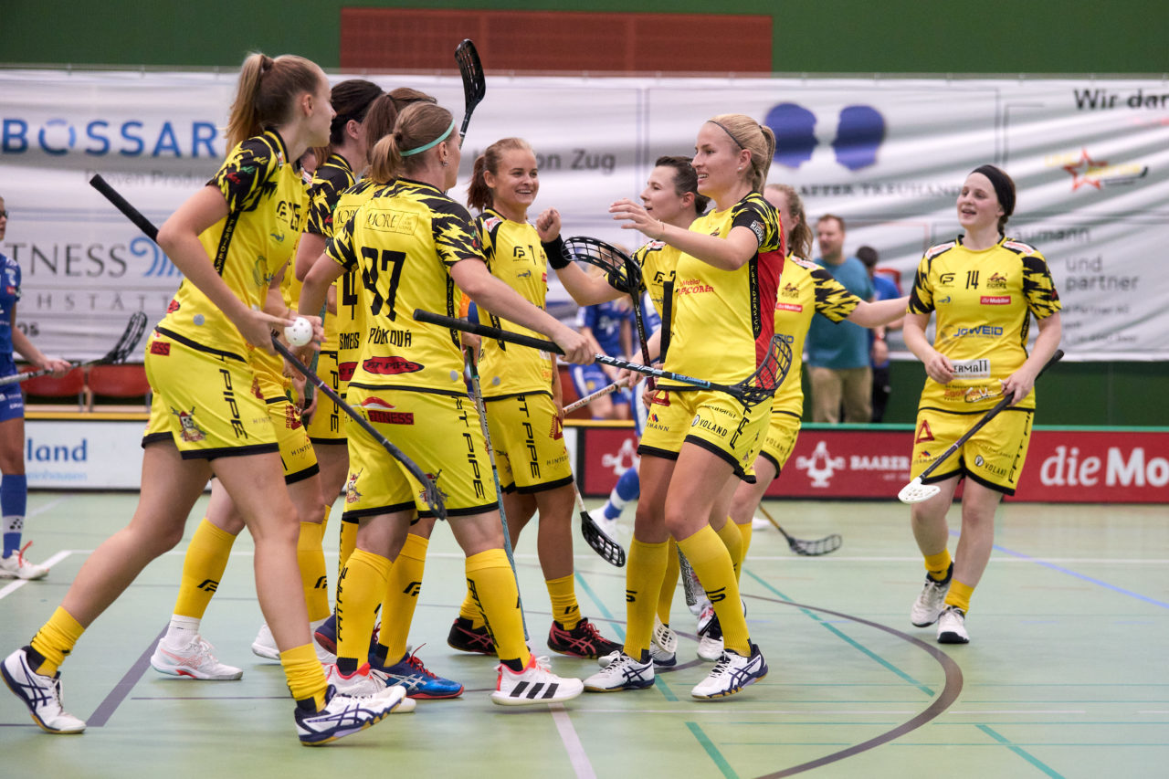 Zug United - Floorball Riders Dürnten-Bubikon-Rüti am  11. September  2021 in der Sporthalle der Kantonsschule Zug 
Bild: Michael Peter