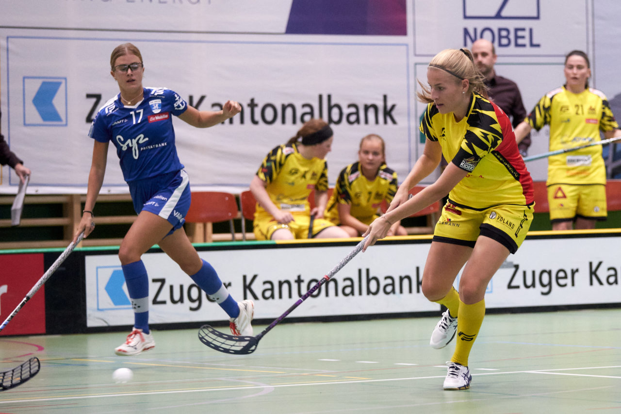 Zug United - Floorball Riders Dürnten-Bubikon-Rüti am  11. September  2021 in der Sporthalle der Kantonsschule Zug 
Bild: Michael Peter