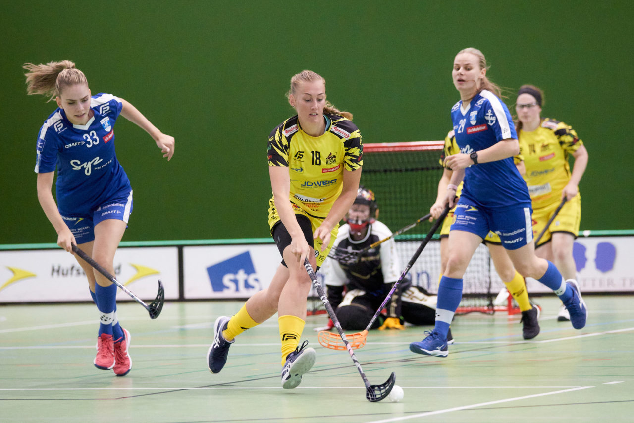 Zug United - Floorball Riders Dürnten-Bubikon-Rüti am  11. September  2021 in der Sporthalle der Kantonsschule Zug 
Bild: Michael Peter