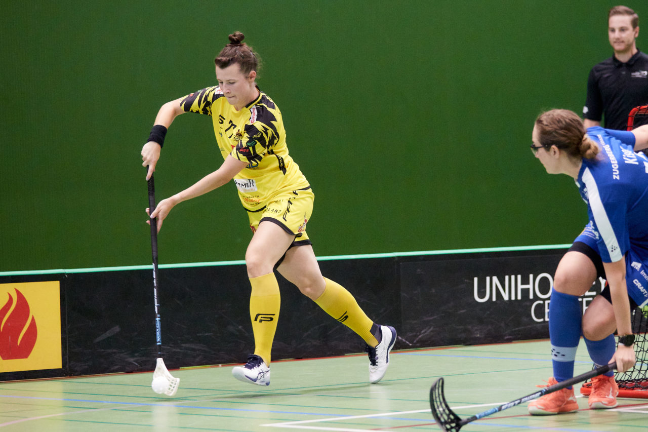 Zug United - Floorball Riders Dürnten-Bubikon-Rüti am  11. September  2021 in der Sporthalle der Kantonsschule Zug 
Bild: Michael Peter