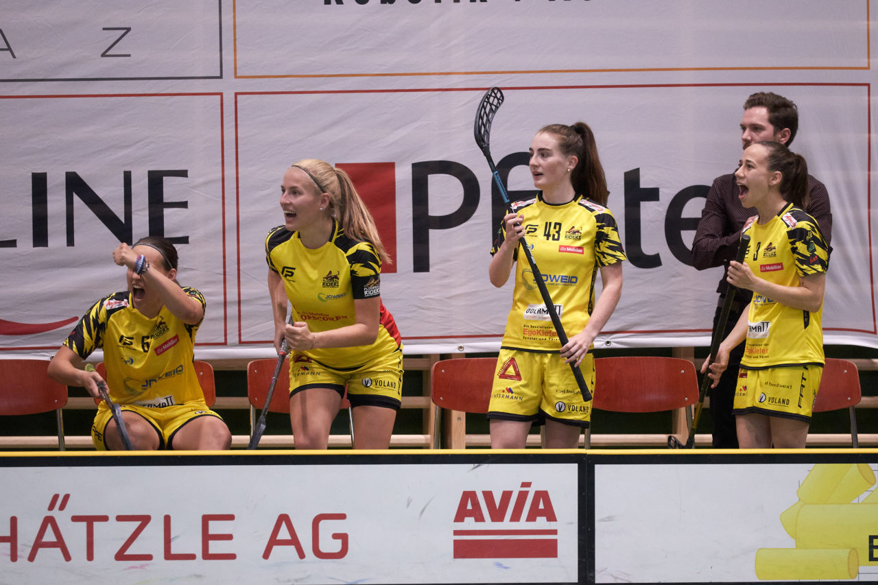 Zug United - Floorball Riders Dürnten-Bubikon-Rüti am  11. September  2021 in der Sporthalle der Kantonsschule Zug 
Bild: Michael Peter