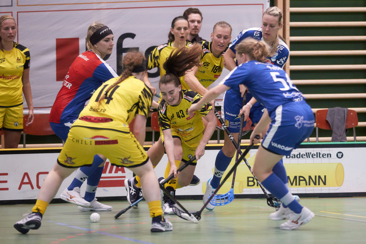 Zug United - Floorball Riders Dürnten-Bubikon-Rüti am  11. September  2021 in der Sporthalle der Kantonsschule Zug 
Bild: Michael Peter