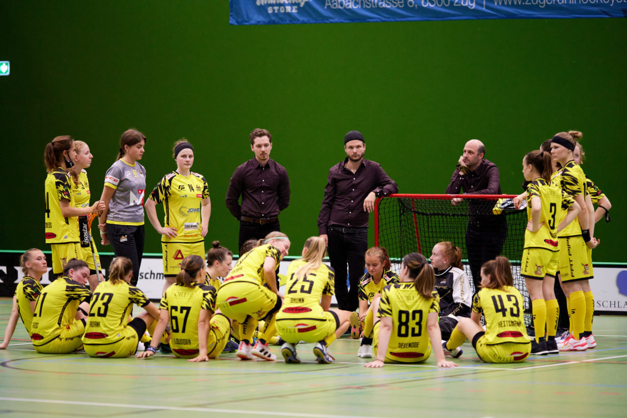 Zug United - Floorball Riders Dürnten-Bubikon-Rüti am  11. September  2021 in der Sporthalle der Kantonsschule Zug 
Bild: Michael Peter