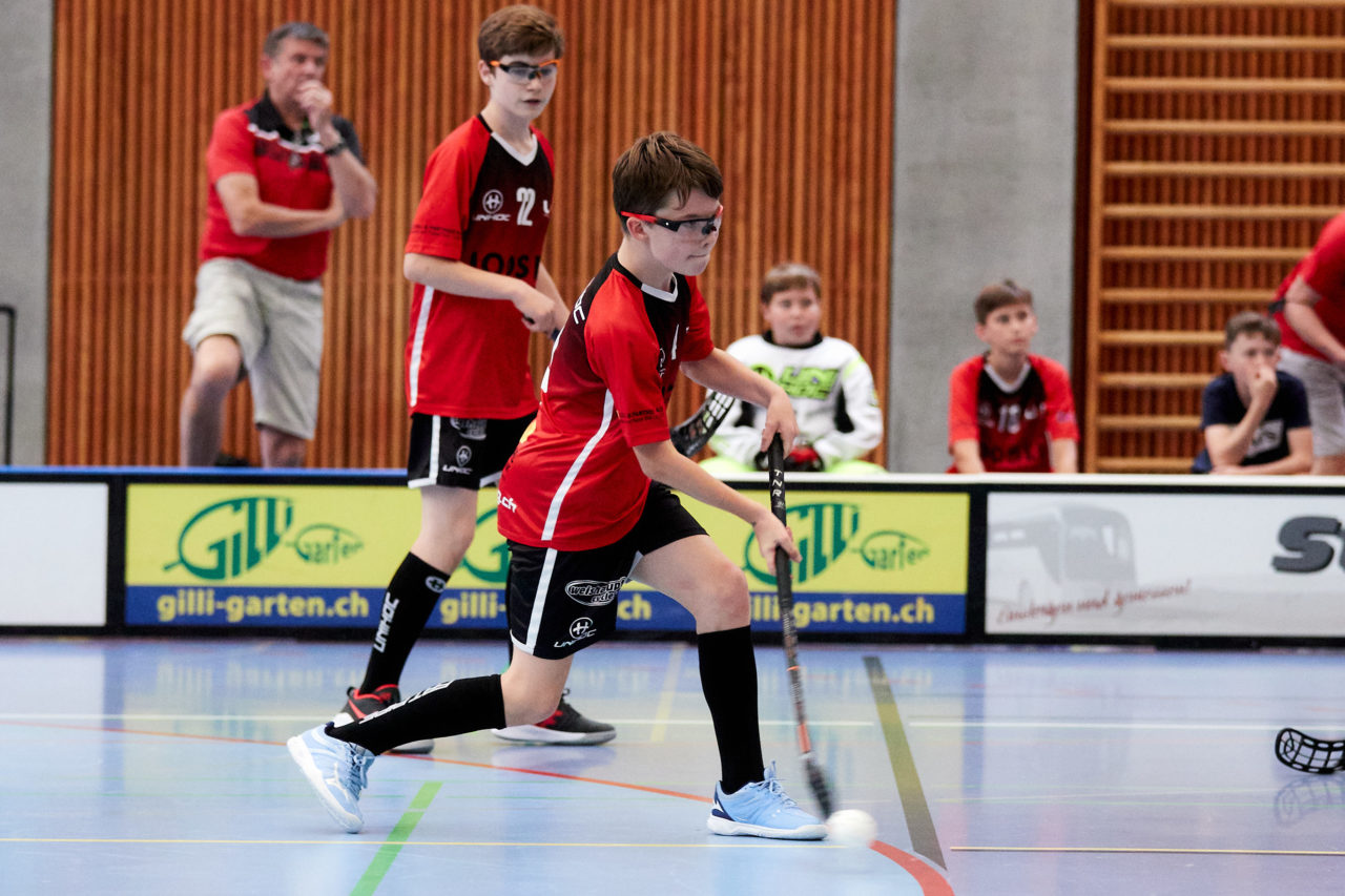 Junioren U14A Zug United - Unihockey Langenthal-Aarwangen am  12. September  2021 in der Stadthalle Zug 
Bild: Michael Peter