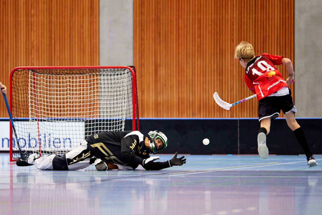 Junioren U14A Zug United - Unihockey Langenthal-Aarwangen am  12. September  2021 in der Stadthalle Zug 
Bild: Michael Peter