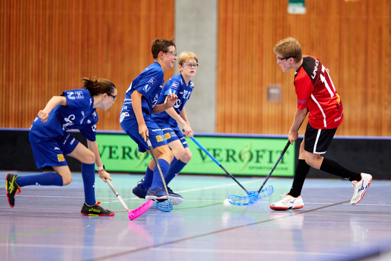 Junioren U14A Zug United - Unihockey Langenthal-Aarwangen am  12. September  2021 in der Stadthalle Zug 
Bild: Michael Peter