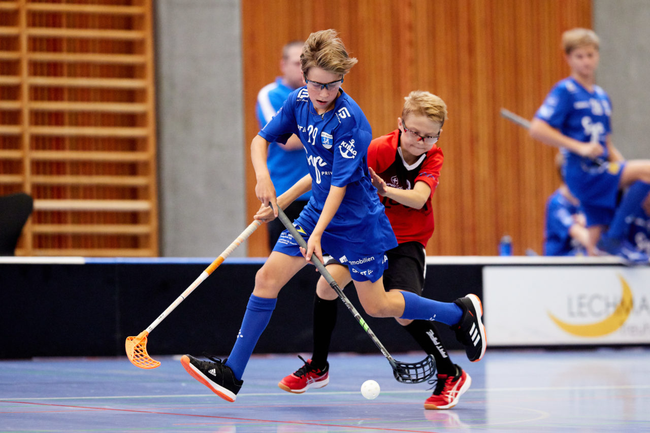 Junioren U14A Zug United - Unihockey Langenthal-Aarwangen am  12. September  2021 in der Stadthalle Zug 
Bild: Michael Peter