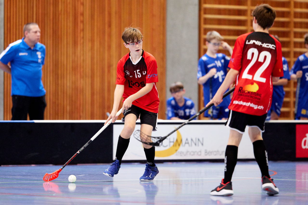 Junioren U14A Zug United - Unihockey Langenthal-Aarwangen am  12. September  2021 in der Stadthalle Zug 
Bild: Michael Peter