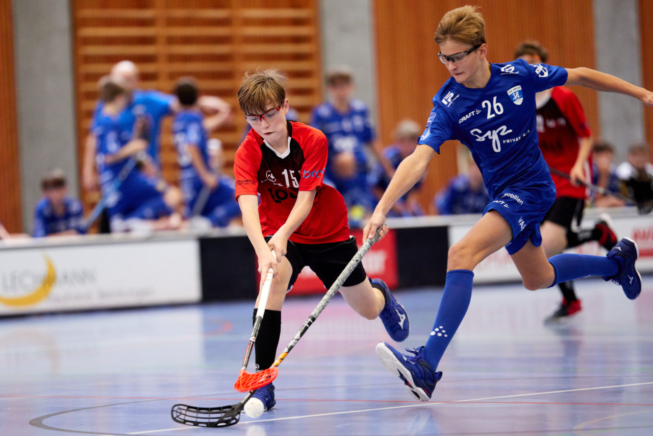 Junioren U14A Zug United - Unihockey Langenthal-Aarwangen am  12. September  2021 in der Stadthalle Zug 
Bild: Michael Peter