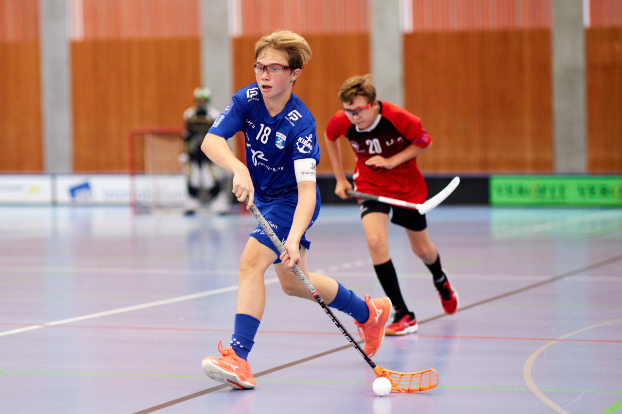 Junioren U14A Zug United - Unihockey Langenthal-Aarwangen am  12. September  2021 in der Stadthalle Zug 
Bild: Michael Peter