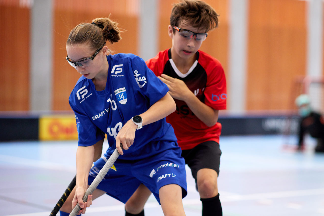 Junioren U14A 
Zug United - Unihockey Langenthal-Aarwangen am  12. September  2021 in der Stadthalle Zug 
Bild: Michael Peter