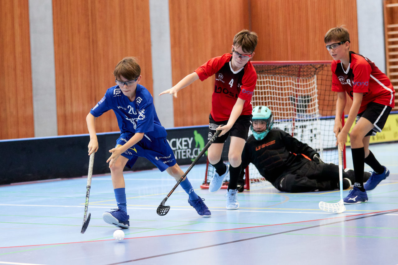 Junioren U14A Zug United - Unihockey Langenthal-Aarwangen am  12. September  2021 in der Stadthalle Zug 
Bild: Michael Peter
