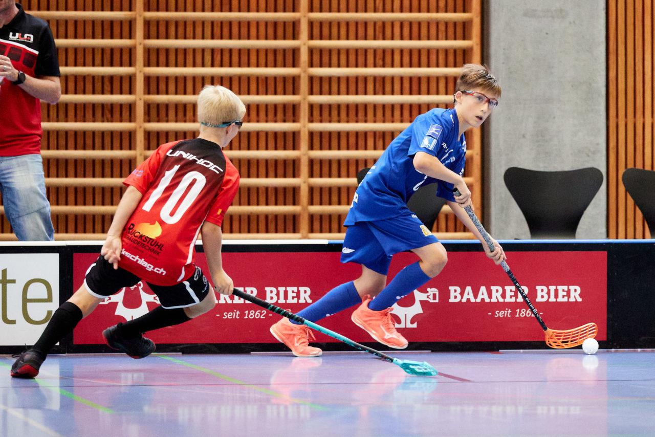 Junioren U14A Zug United - Unihockey Langenthal-Aarwangen am  12. September  2021 in der Stadthalle Zug 
Bild: Michael Peter