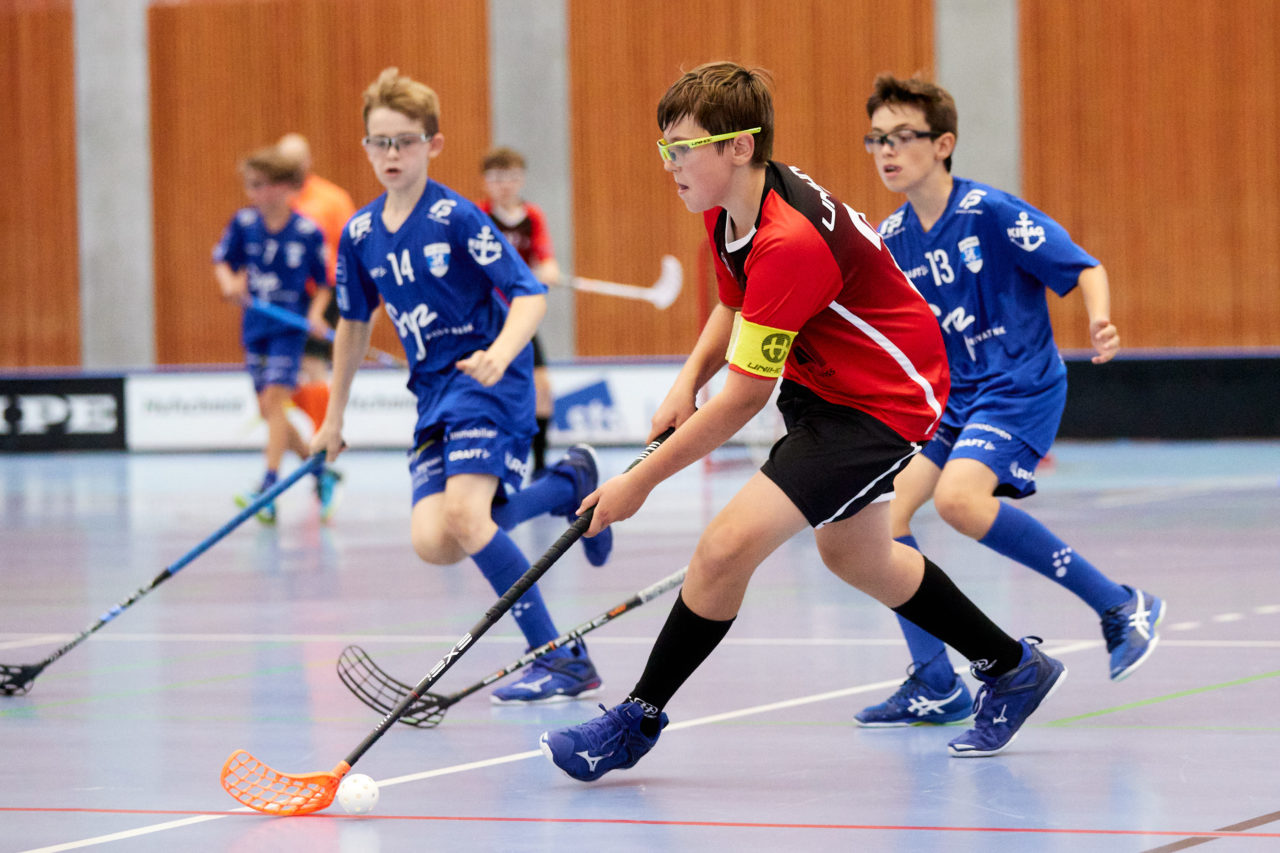 Junioren U14A Zug United - Unihockey Langenthal-Aarwangen am  12. September  2021 in der Stadthalle Zug 
Bild: Michael Peter