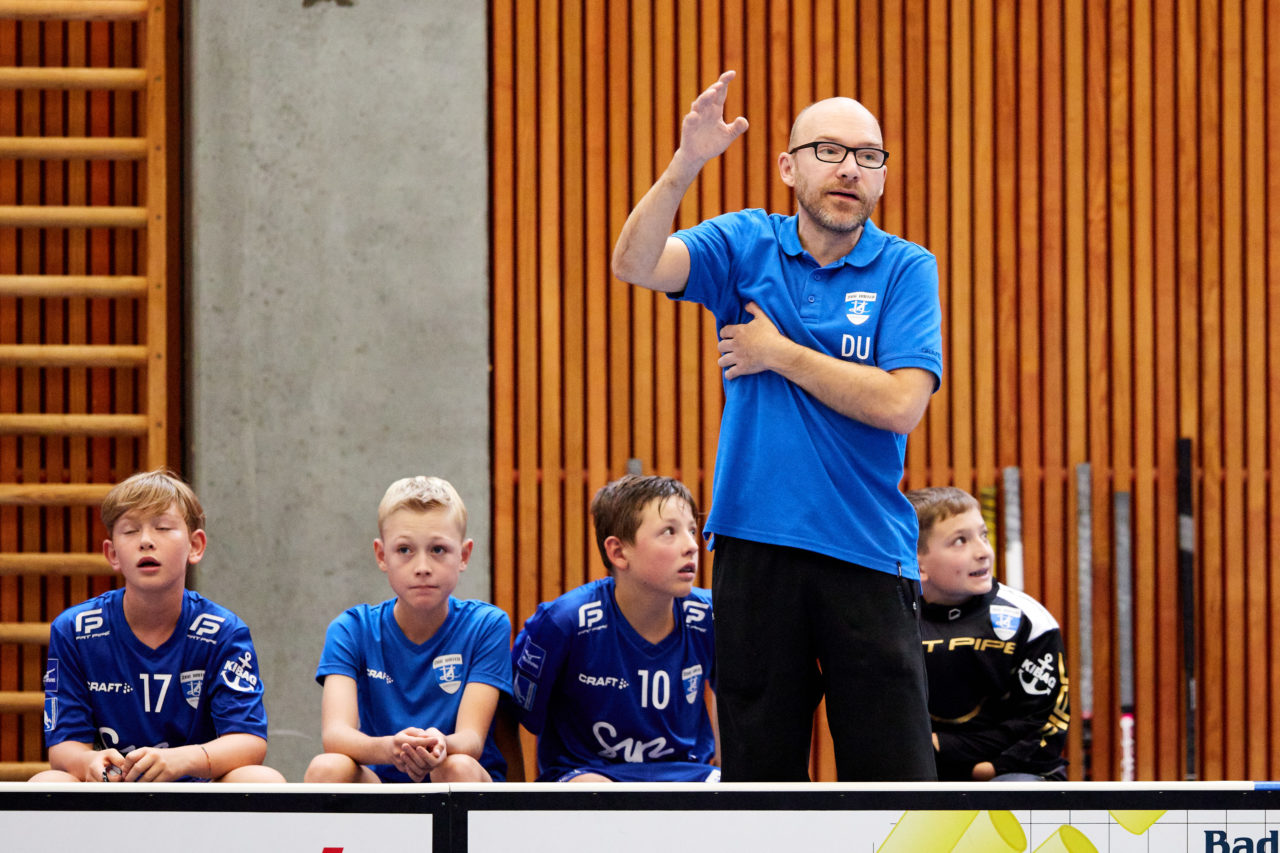 Junioren U14A Zug United - Unihockey Langenthal-Aarwangen am  12. September  2021 in der Stadthalle Zug 
Bild: Michael Peter