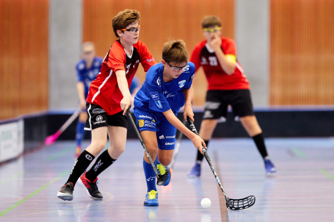 Junioren U14A Zug United - Unihockey Langenthal-Aarwangen am  12. September  2021 in der Stadthalle Zug 
Bild: Michael Peter