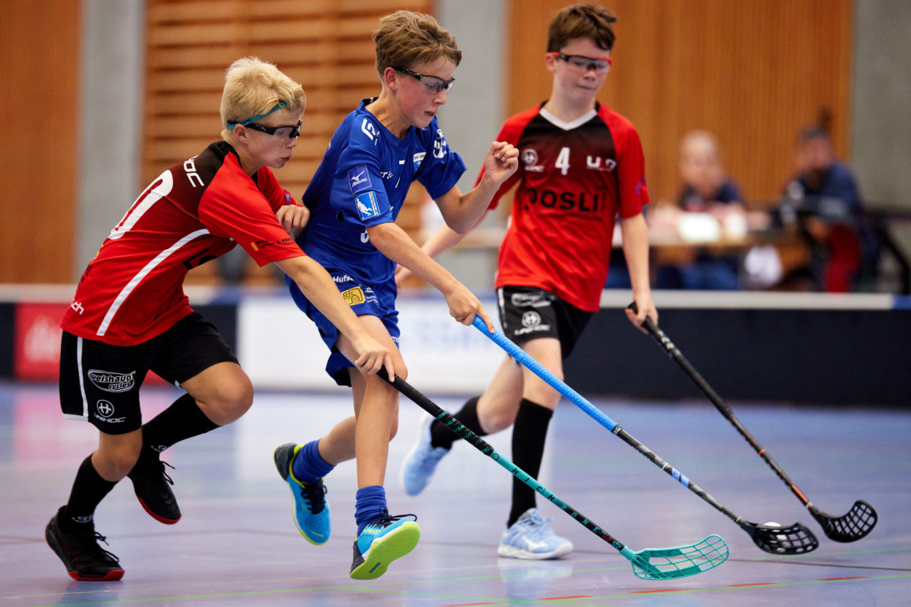 Junioren U14A Zug United - Unihockey Langenthal-Aarwangen am  12. September  2021 in der Stadthalle Zug 
Bild: Michael Peter