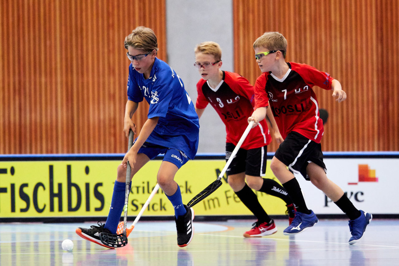 Junioren U14A Zug United - Unihockey Langenthal-Aarwangen am  12. September  2021 in der Stadthalle Zug 
Bild: Michael Peter