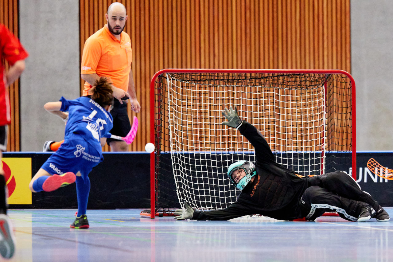 Junioren U14A Zug United - Unihockey Langenthal-Aarwangen am  12. September  2021 in der Stadthalle Zug 
Bild: Michael Peter
