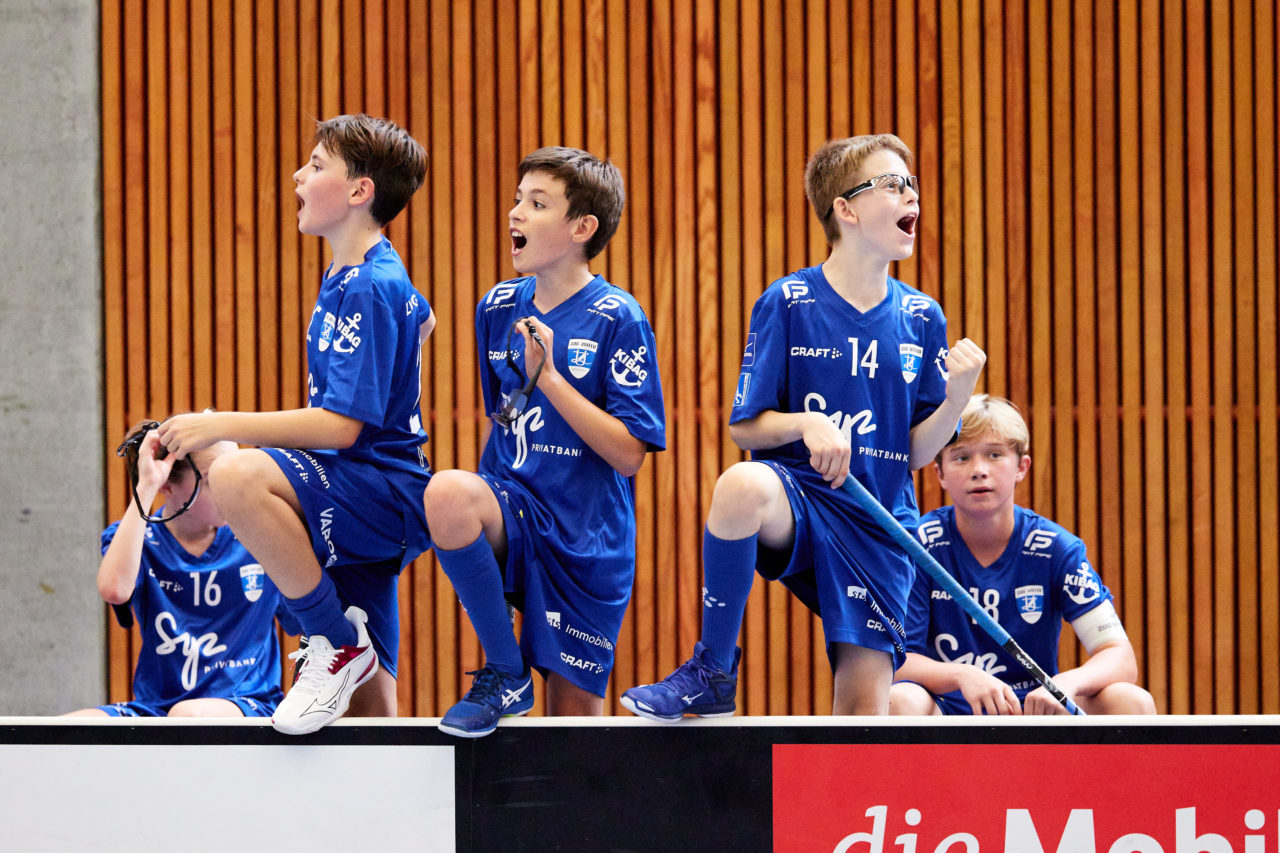 Junioren U14A Zug United - Unihockey Langenthal-Aarwangen am  12. September  2021 in der Stadthalle Zug 
Bild: Michael Peter