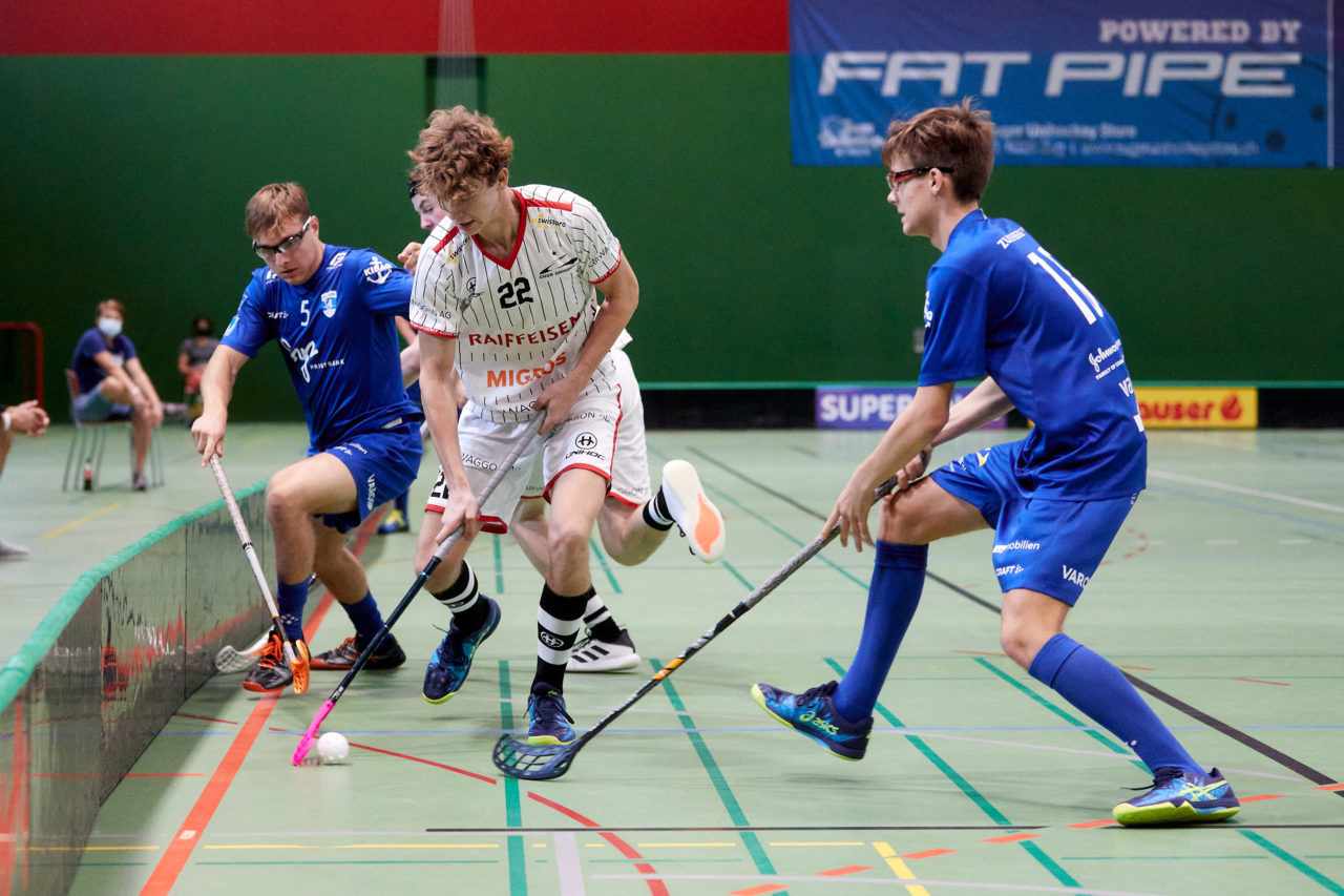 Junioren U18A
Zug United - Chur Unihockey am  12. September  2021 in der Sporthalle der Kantonsschule Zug 
Bild: Michael Peter