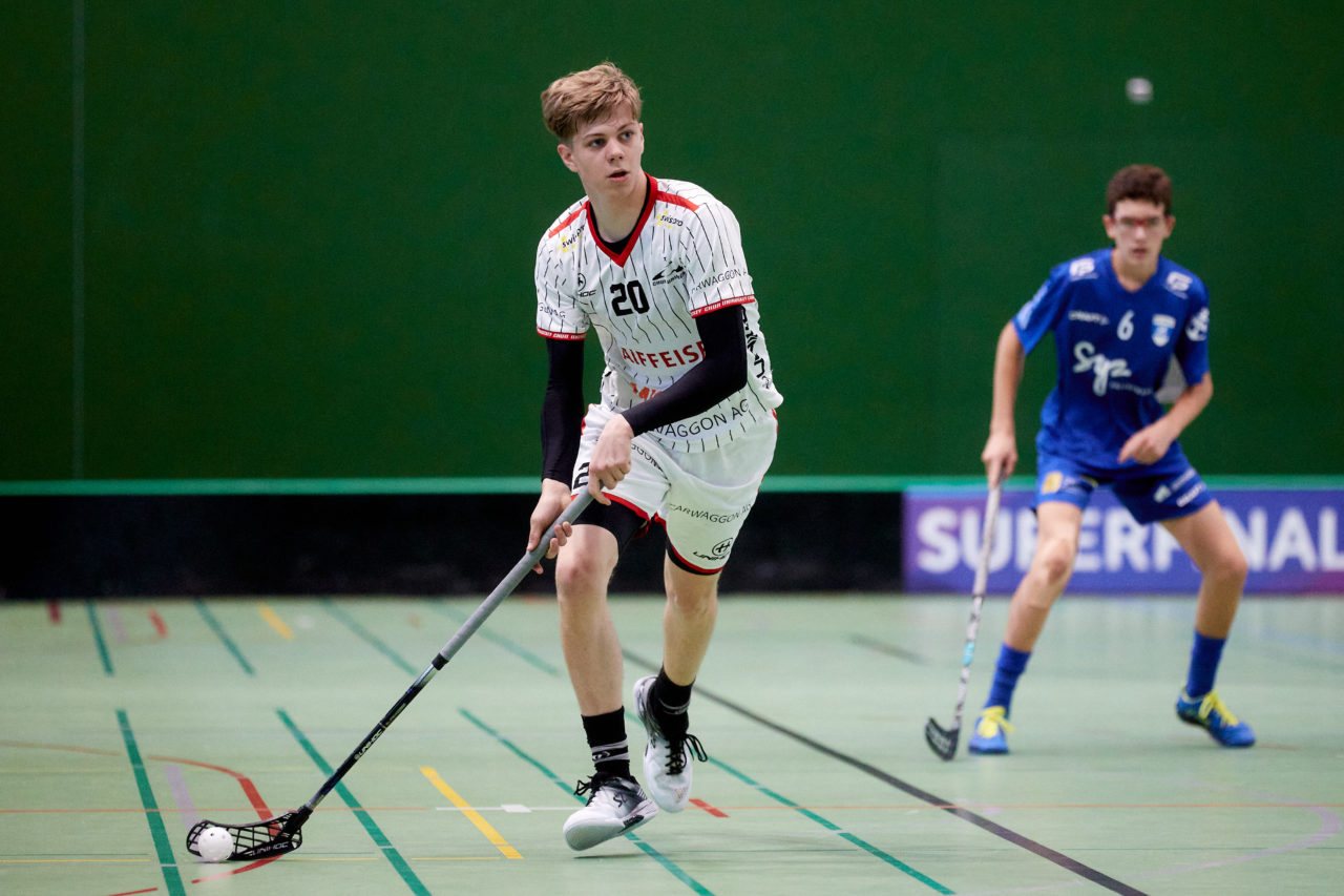 Junioren U18A
Zug United - Chur Unihockey am  12. September  2021 in der Sporthalle der Kantonsschule Zug 
Bild: Michael Peter