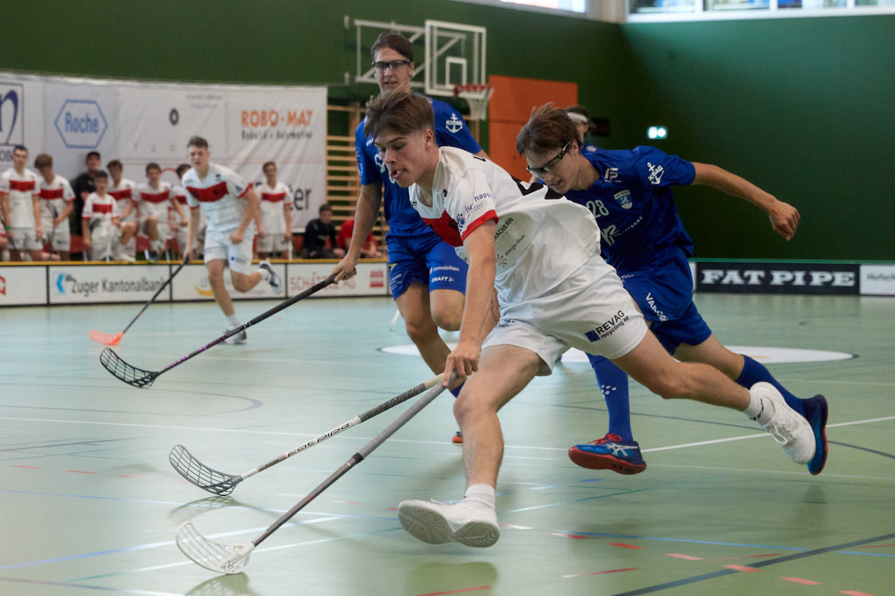 Junioren U18A
Zug United - UHC Thun am  25. September  2021 in der Sporthalle der Kantonsschule Zug 
Bild: Michael Peter