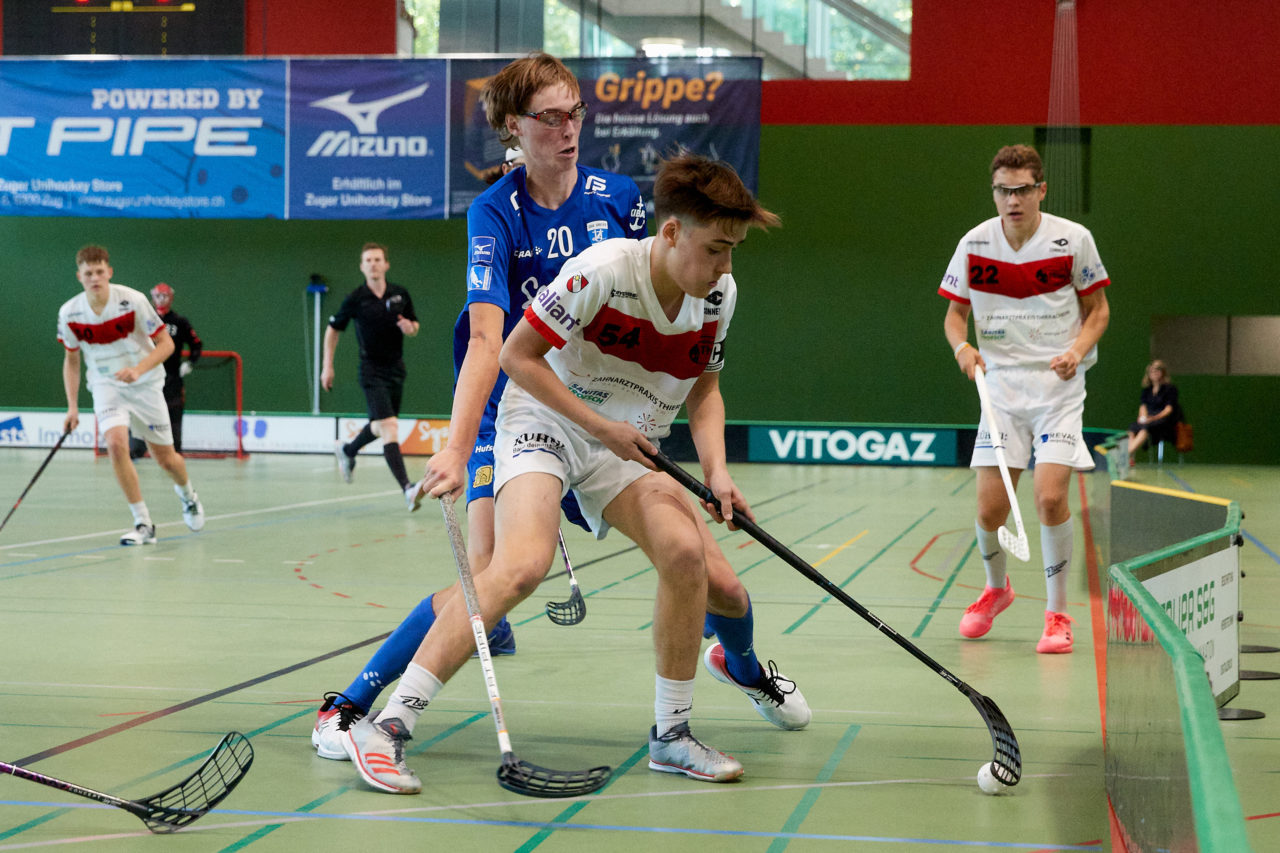 Junioren U18A
Zug United - UHC Thun am  25. September  2021 in der Sporthalle der Kantonsschule Zug 
Bild: Michael Peter