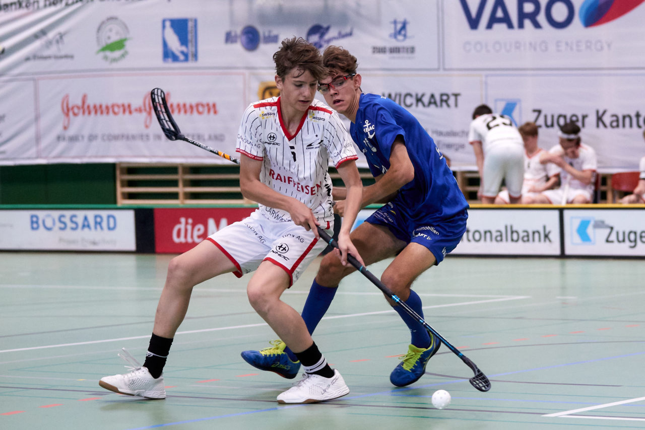 Junioren U18A
Zug United - Chur Unihockey am  12. September  2021 in der Sporthalle der Kantonsschule Zug 
Bild: Michael Peter