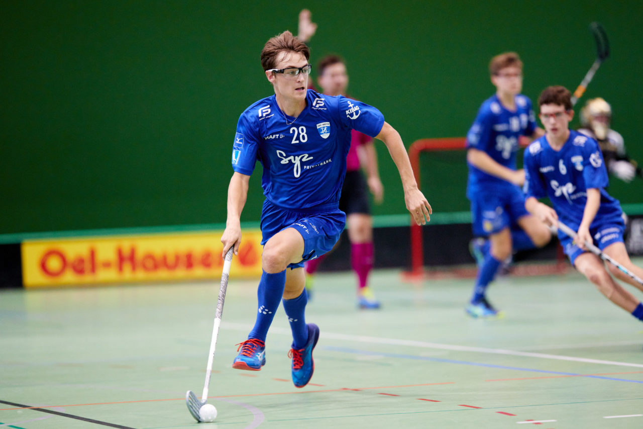 Junioren U18A
Zug United - Chur Unihockey am  12. September  2021 in der Sporthalle der Kantonsschule Zug 
Bild: Michael Peter