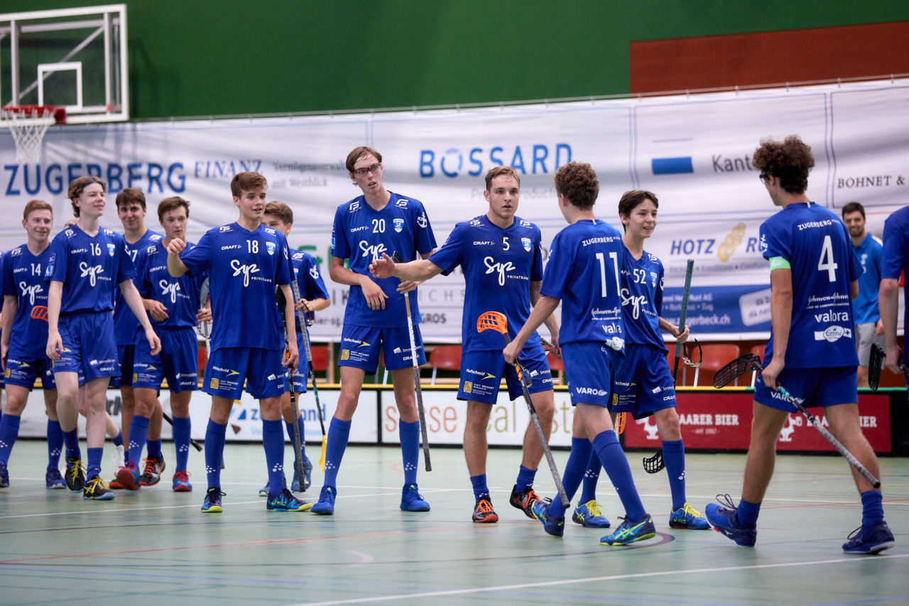 Junioren U18A
Zug United - Chur Unihockey am  12. September  2021 in der Sporthalle der Kantonsschule Zug 
Bild: Michael Peter