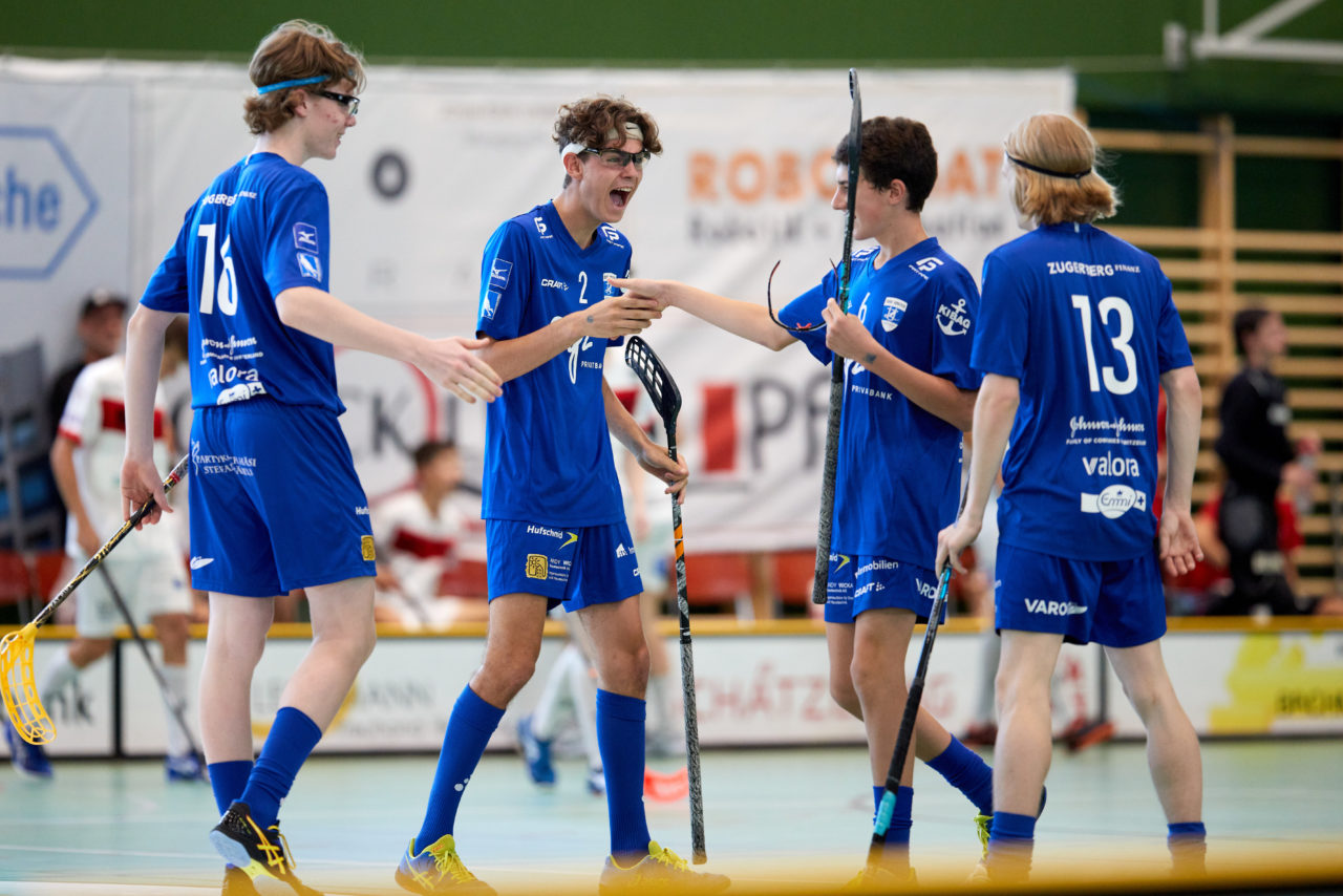 Junioren U18A
Zug United - UHC Thun am  25. September  2021 in der Sporthalle der Kantonsschule Zug 
Bild: Michael Peter