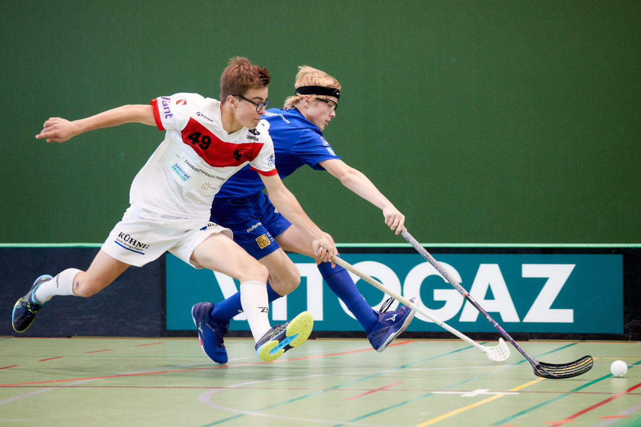 Junioren U18A
Zug United - UHC Thun am  25. September  2021 in der Sporthalle der Kantonsschule Zug 
Bild: Michael Peter