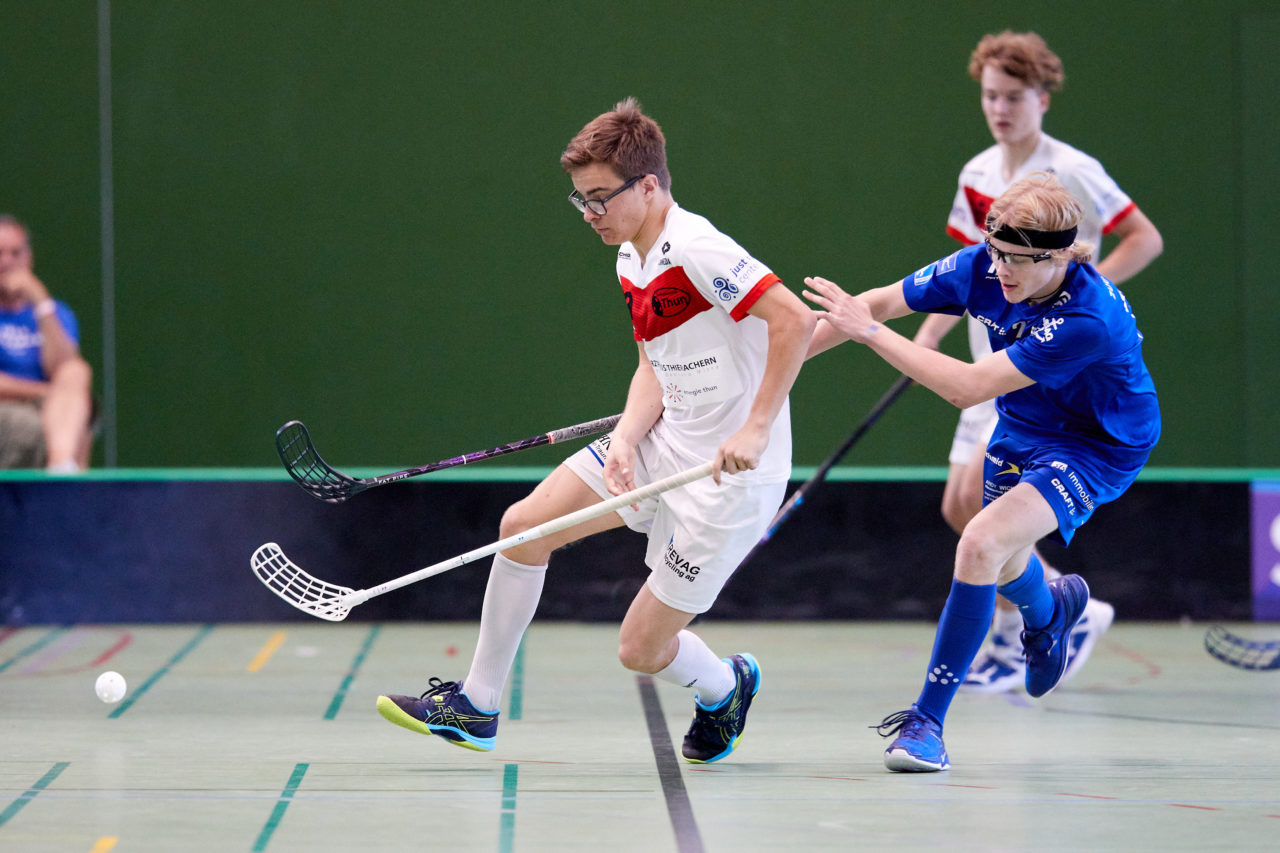 Junioren U18A
Zug United - UHC Thun am  25. September  2021 in der Sporthalle der Kantonsschule Zug 
Bild: Michael Peter