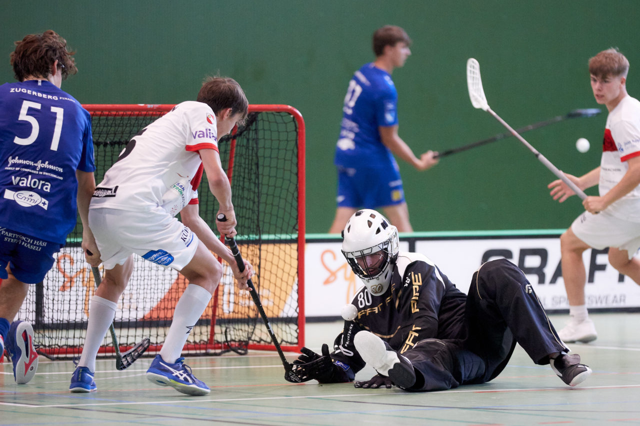 Junioren U18A
Zug United - UHC Thun am  25. September  2021 in der Sporthalle der Kantonsschule Zug 
Bild: Michael Peter
