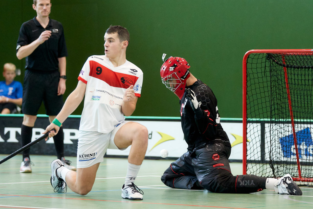 Junioren U18A
Zug United - UHC Thun am  25. September  2021 in der Sporthalle der Kantonsschule Zug 
Bild: Michael Peter