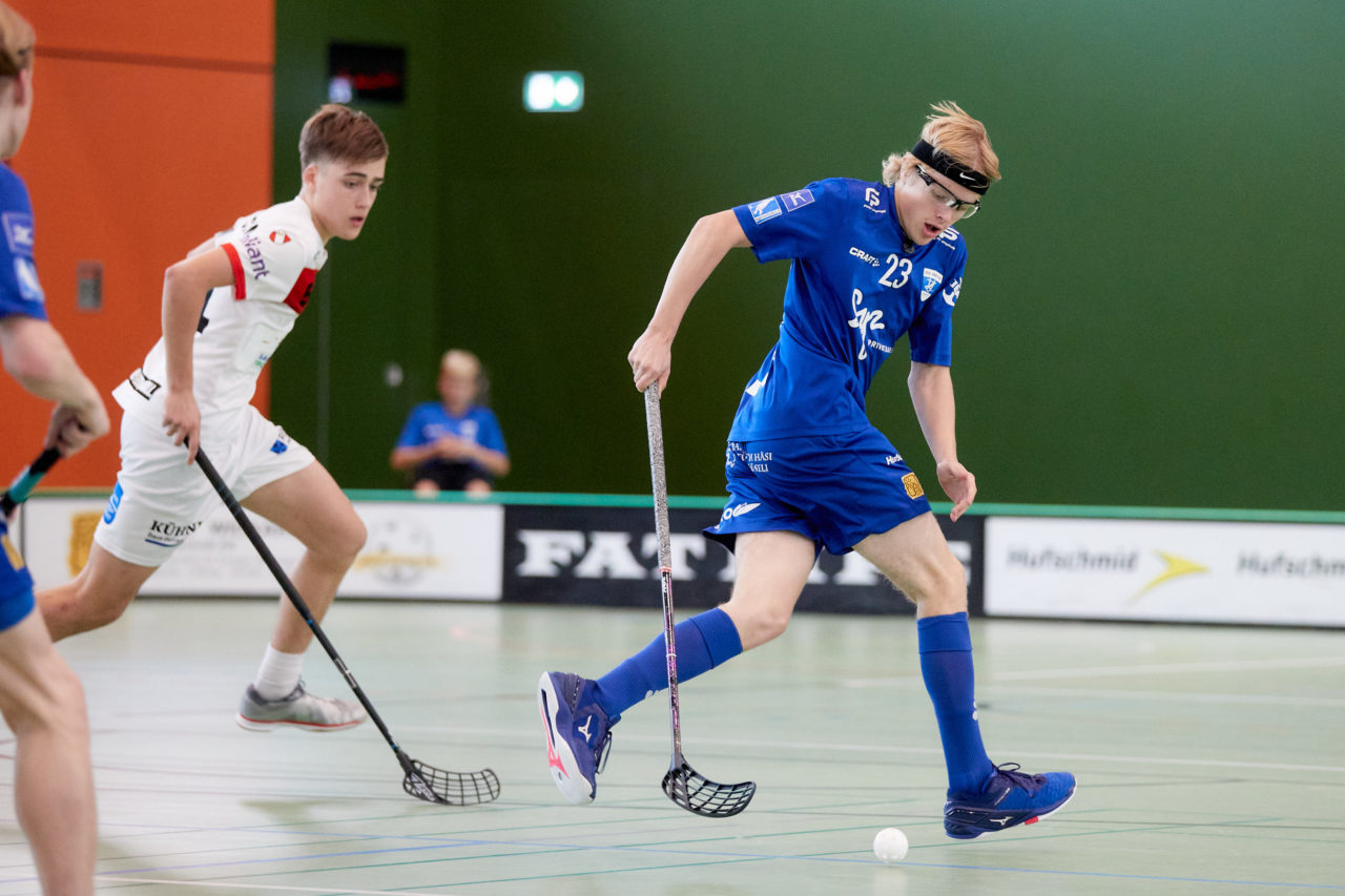 Junioren U18A
Zug United - UHC Thun am  25. September  2021 in der Sporthalle der Kantonsschule Zug 
Bild: Michael Peter