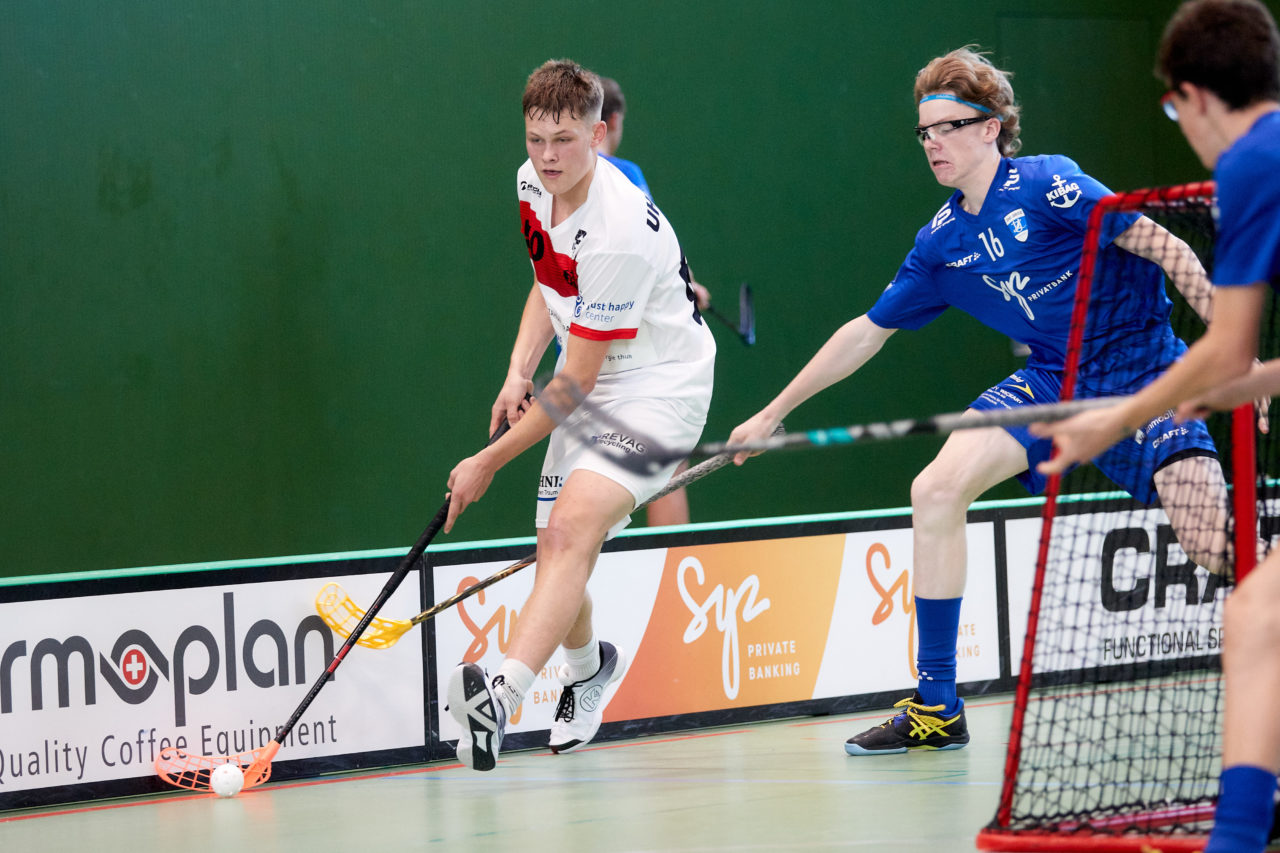 Junioren U18A
Zug United - UHC Thun am  25. September  2021 in der Sporthalle der Kantonsschule Zug 
Bild: Michael Peter