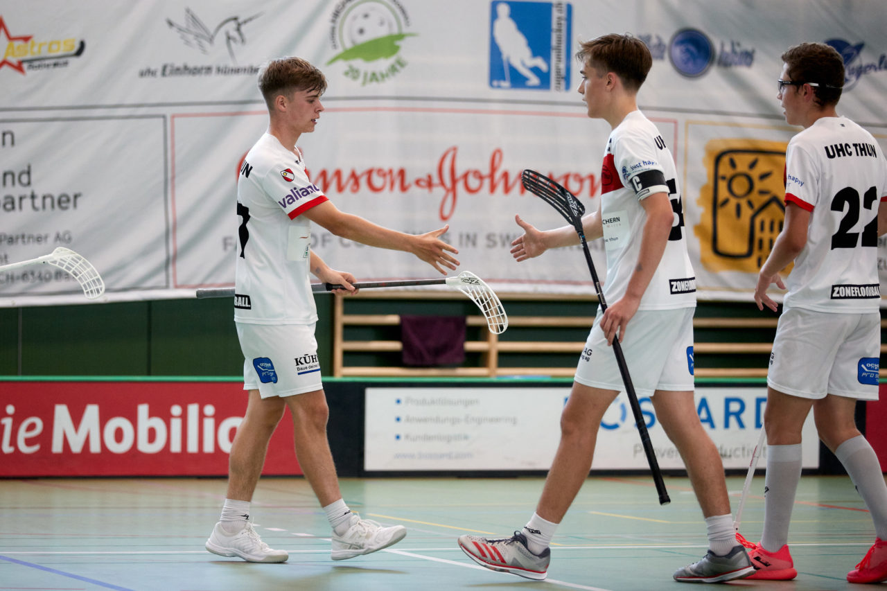 Junioren U18A
Zug United - UHC Thun am  25. September  2021 in der Sporthalle der Kantonsschule Zug 
Bild: Michael Peter