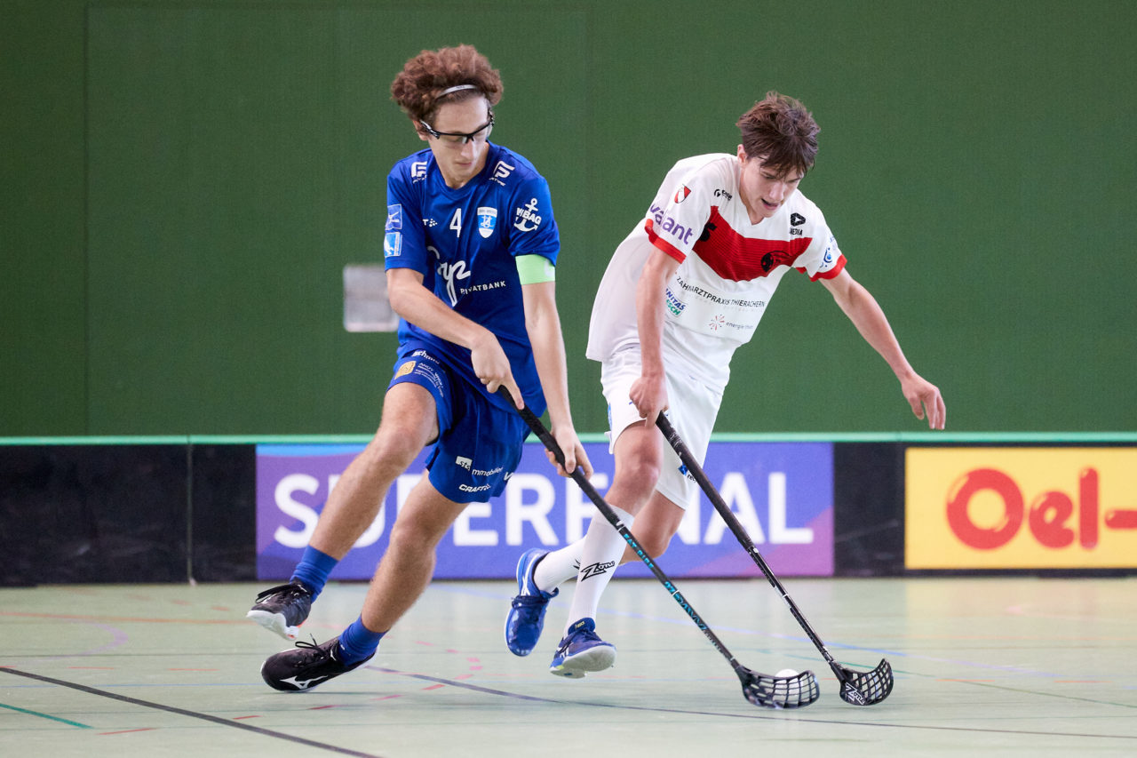Junioren U18A
Zug United - UHC Thun am  25. September  2021 in der Sporthalle der Kantonsschule Zug 
Bild: Michael Peter