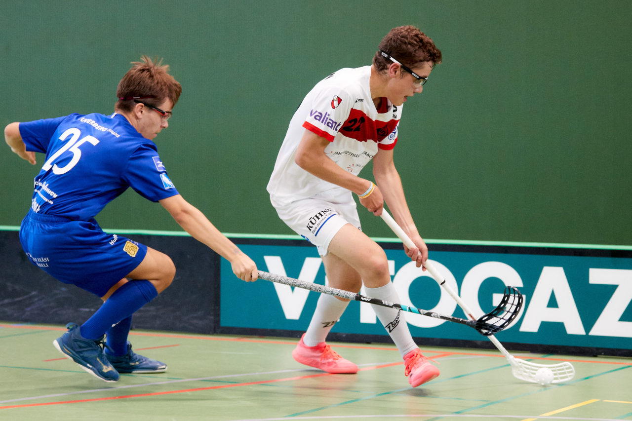 Junioren U18A
Zug United - UHC Thun am  25. September  2021 in der Sporthalle der Kantonsschule Zug 
Bild: Michael Peter