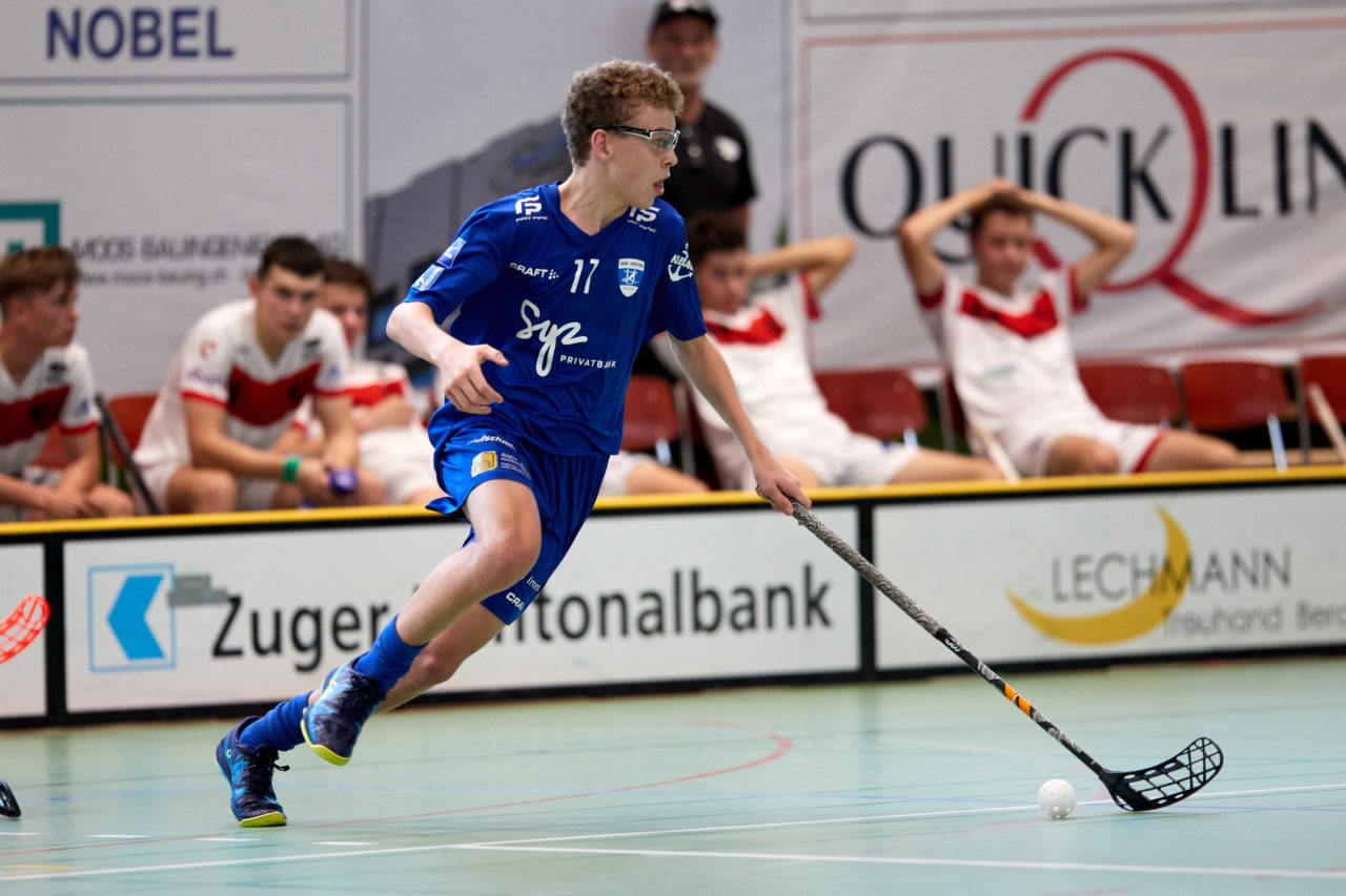 Junioren U18A
Zug United - UHC Thun am  25. September  2021 in der Sporthalle der Kantonsschule Zug 
Bild: Michael Peter