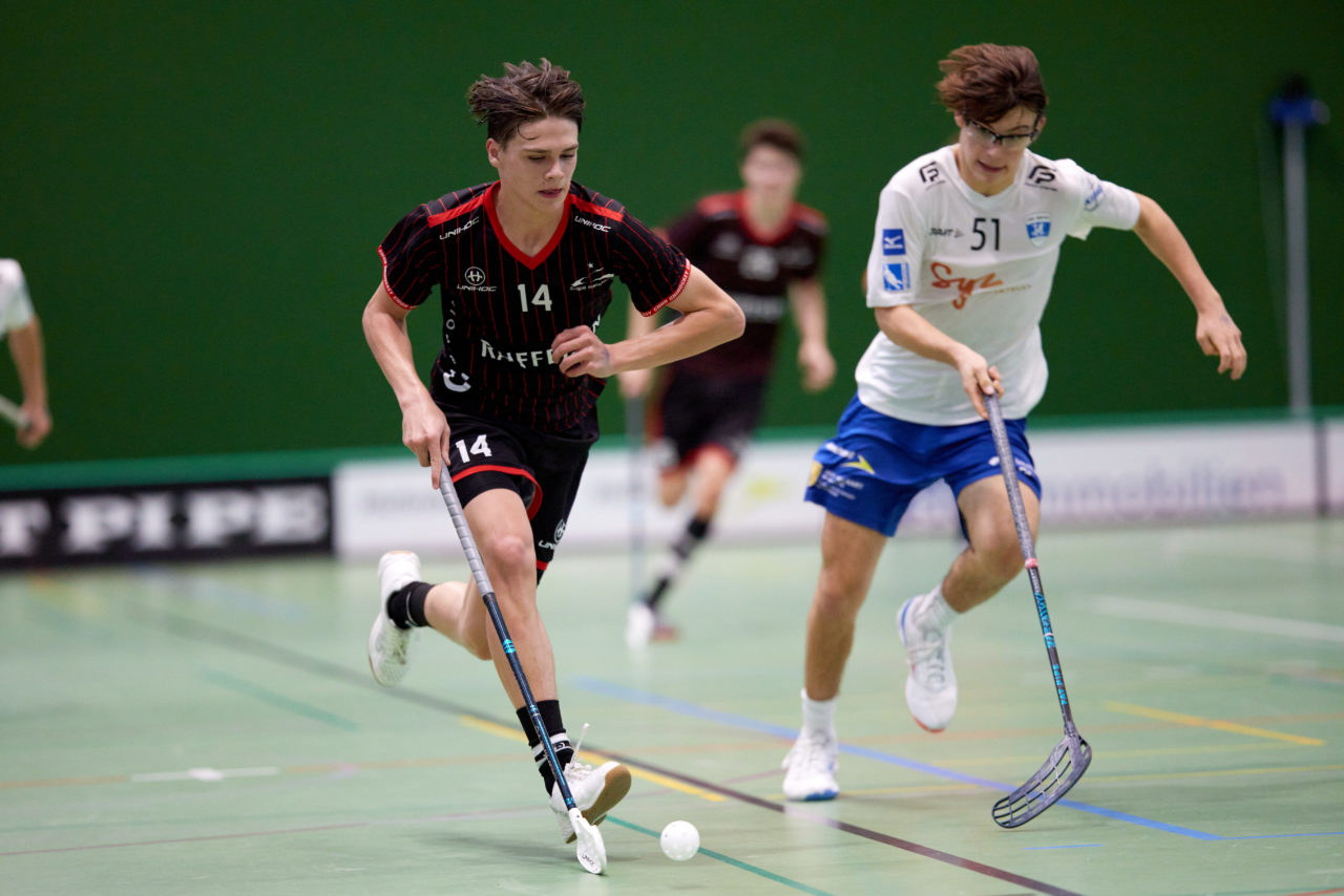 Junioren U21A
Zug United -  Chur Unihockey am  26. September  2021 in der Sporthalle der Kantonsschule Zug 
Bild: Michael Peter