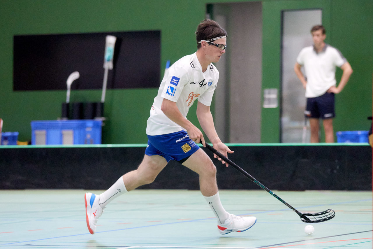 Junioren U21A
Zug United -  Chur Unihockey am  26. September  2021 in der Sporthalle der Kantonsschule Zug 
Bild: Michael Peter