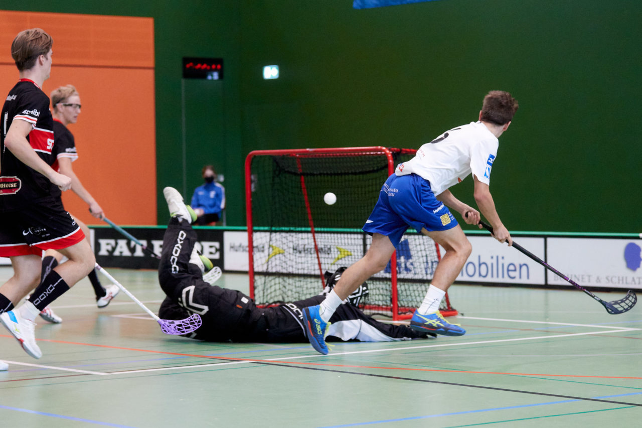 Junioren U21A
Zug United - UHC Uster  am  12. September  2021 in der Sporthalle der Kantonsschule Zug 
Bild: Michael Peter