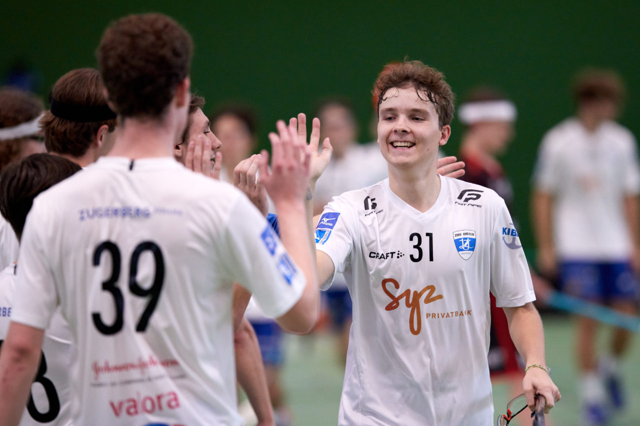 Junioren U21A
Zug United -  Chur Unihockey am  26. September  2021 in der Sporthalle der Kantonsschule Zug 
Bild: Michael Peter