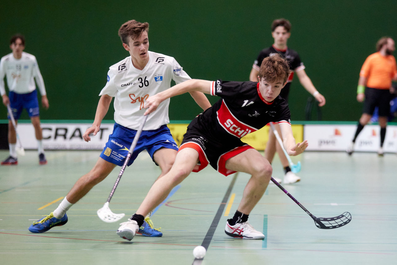 Junioren U21A
Zug United - UHC Uster  am  12. September  2021 in der Sporthalle der Kantonsschule Zug 
Bild: Michael Peter