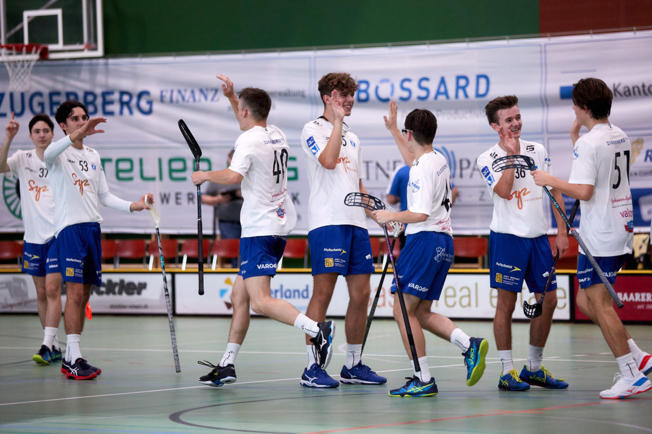 Junioren U21A
Zug United - UHC Uster  am  12. September  2021 in der Sporthalle der Kantonsschule Zug 
Bild: Michael Peter