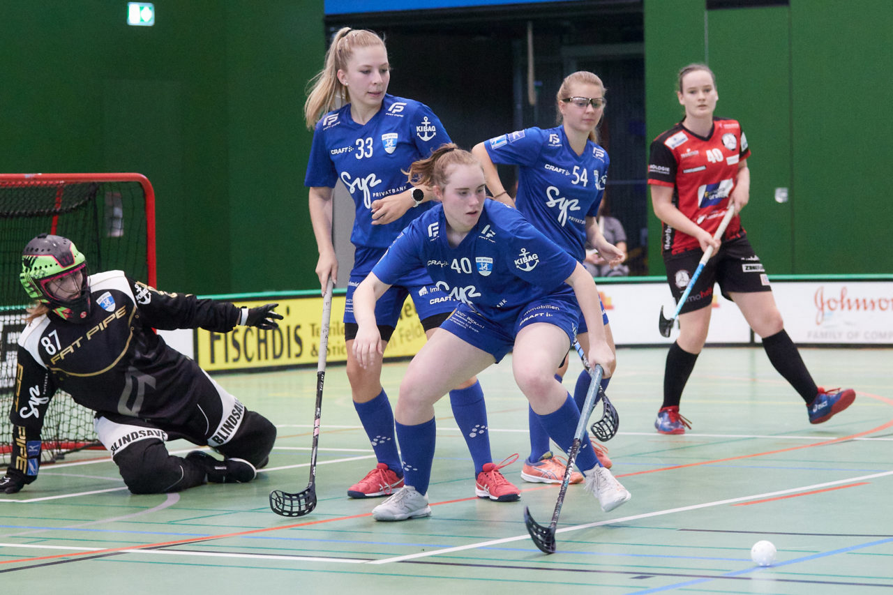 Juniorinnen U21A Zug United - Unihockey Basel Regio  am 12. September  2021 in der Sporthalle der Kantonsschule Zug 
Bild: Michael Peter